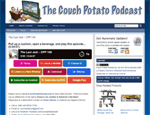 Tablet Screenshot of couchpotatocast.com